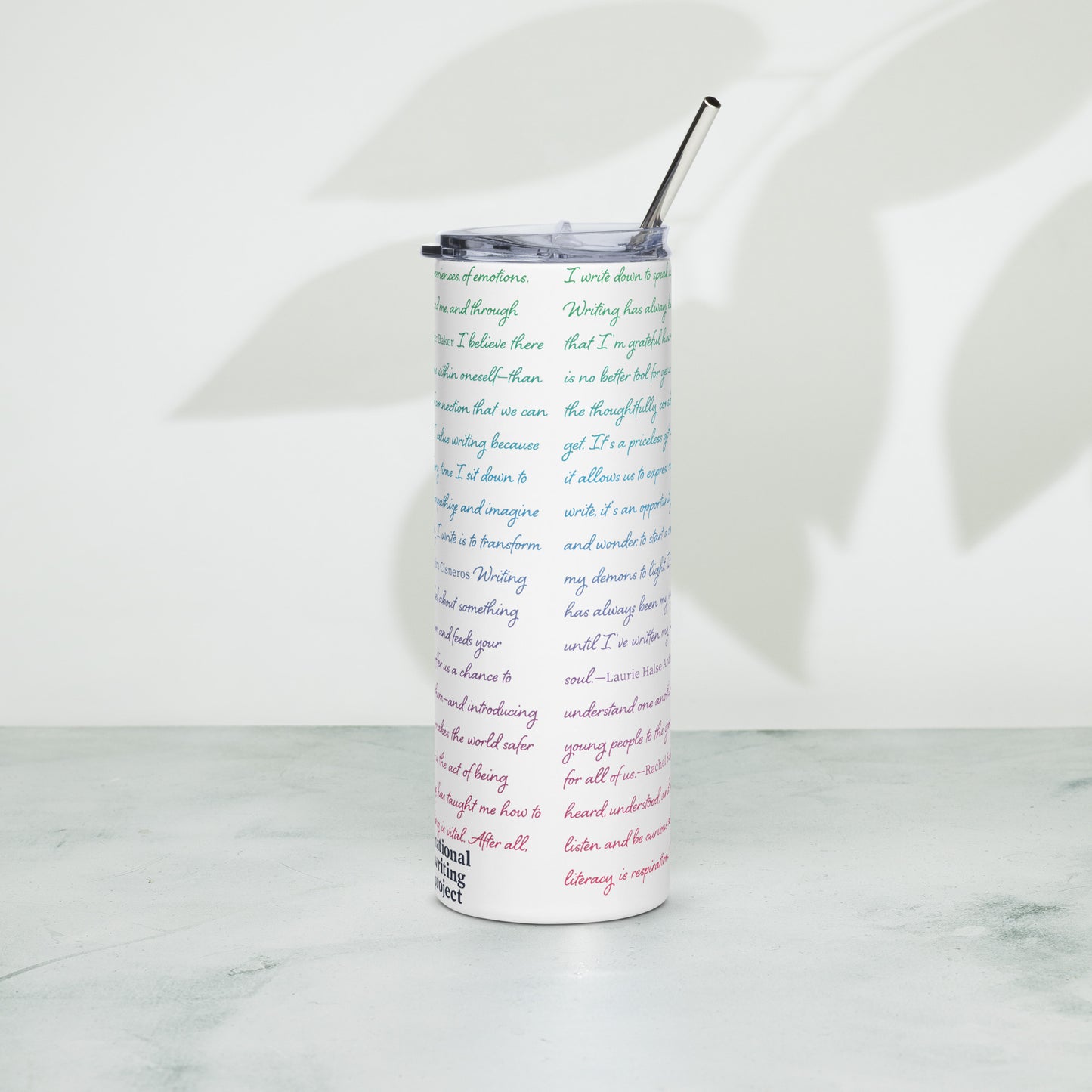 Quote Gradient | Stainless Steel Tumbler with Lid