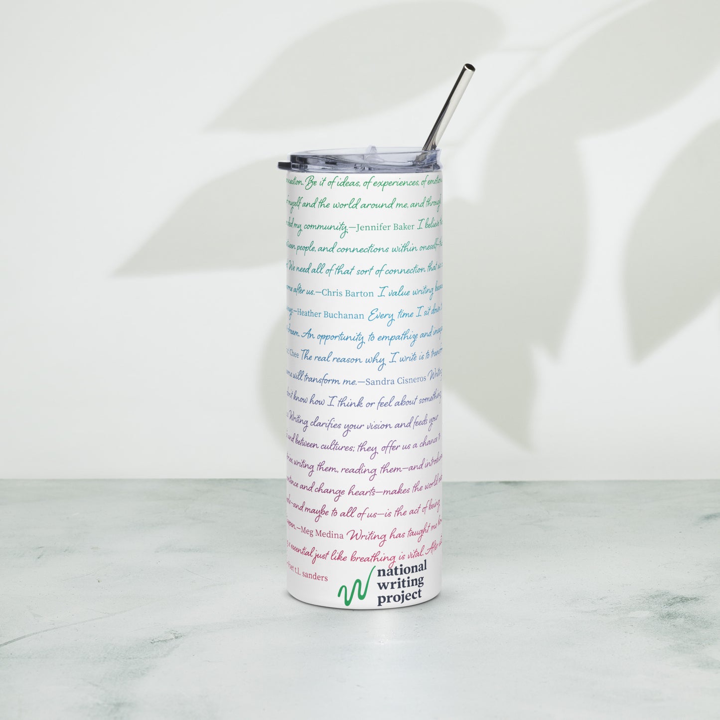 Quote Gradient | Stainless Steel Tumbler with Lid