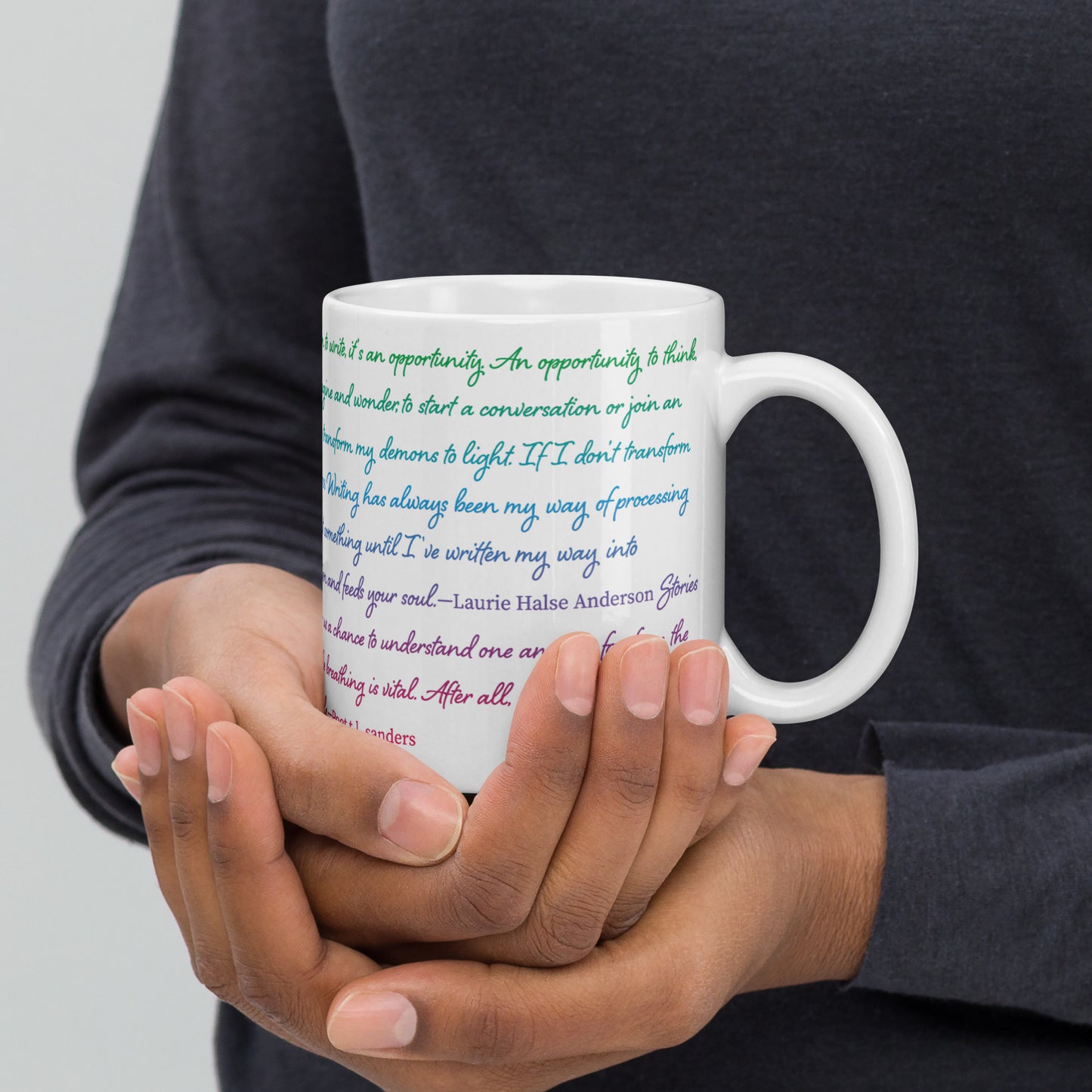 Quote Gradient | White Glossy Mug
