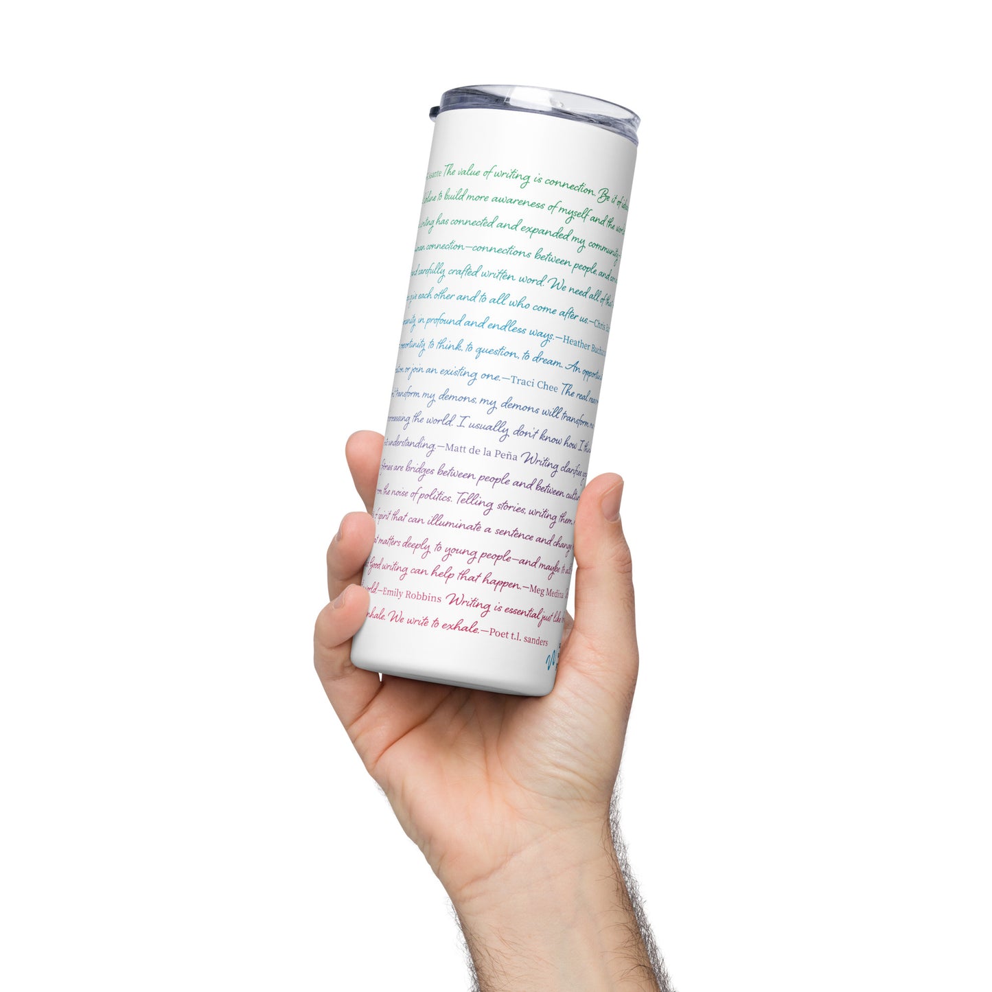 Quote Gradient | Stainless Steel Tumbler with Lid