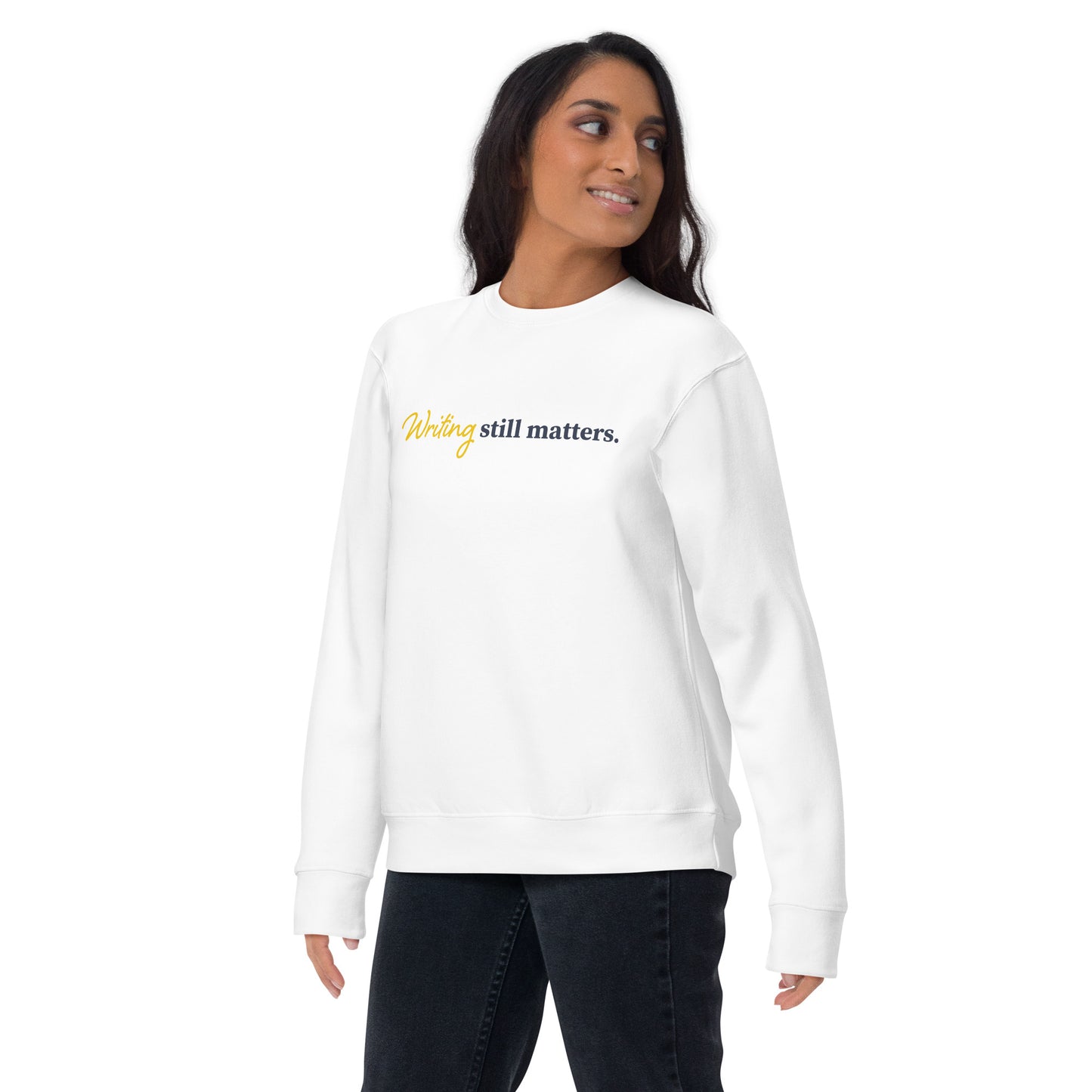 Quote Gradient (Yellow) | Unisex Crewneck Sweatshirt