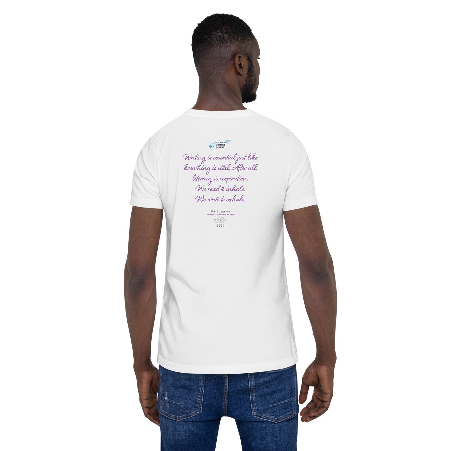 Poet t.l. sanders Quote (Purple) | Unisex T-Shirt