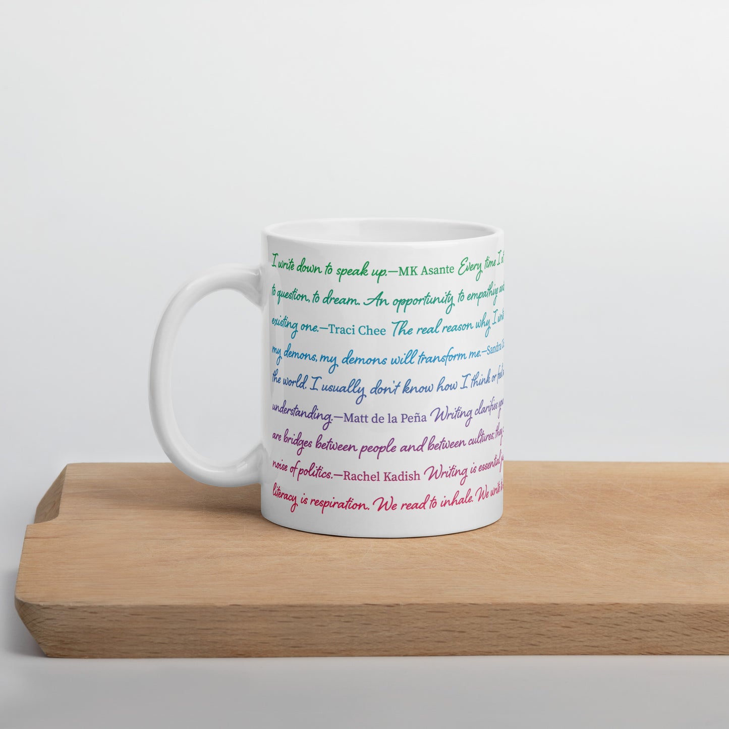 Quote Gradient | White Glossy Mug