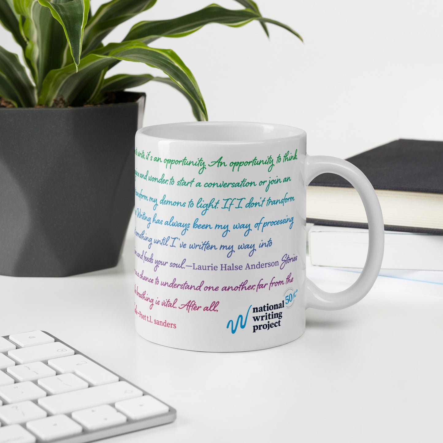 Quote Gradient | White Glossy Mug