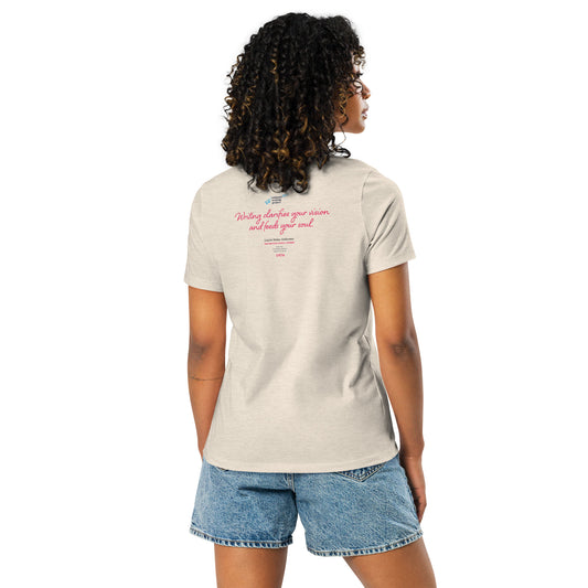 Laurie Halse Anderson Quote (Pink) | Women's Relaxed T-Shirt