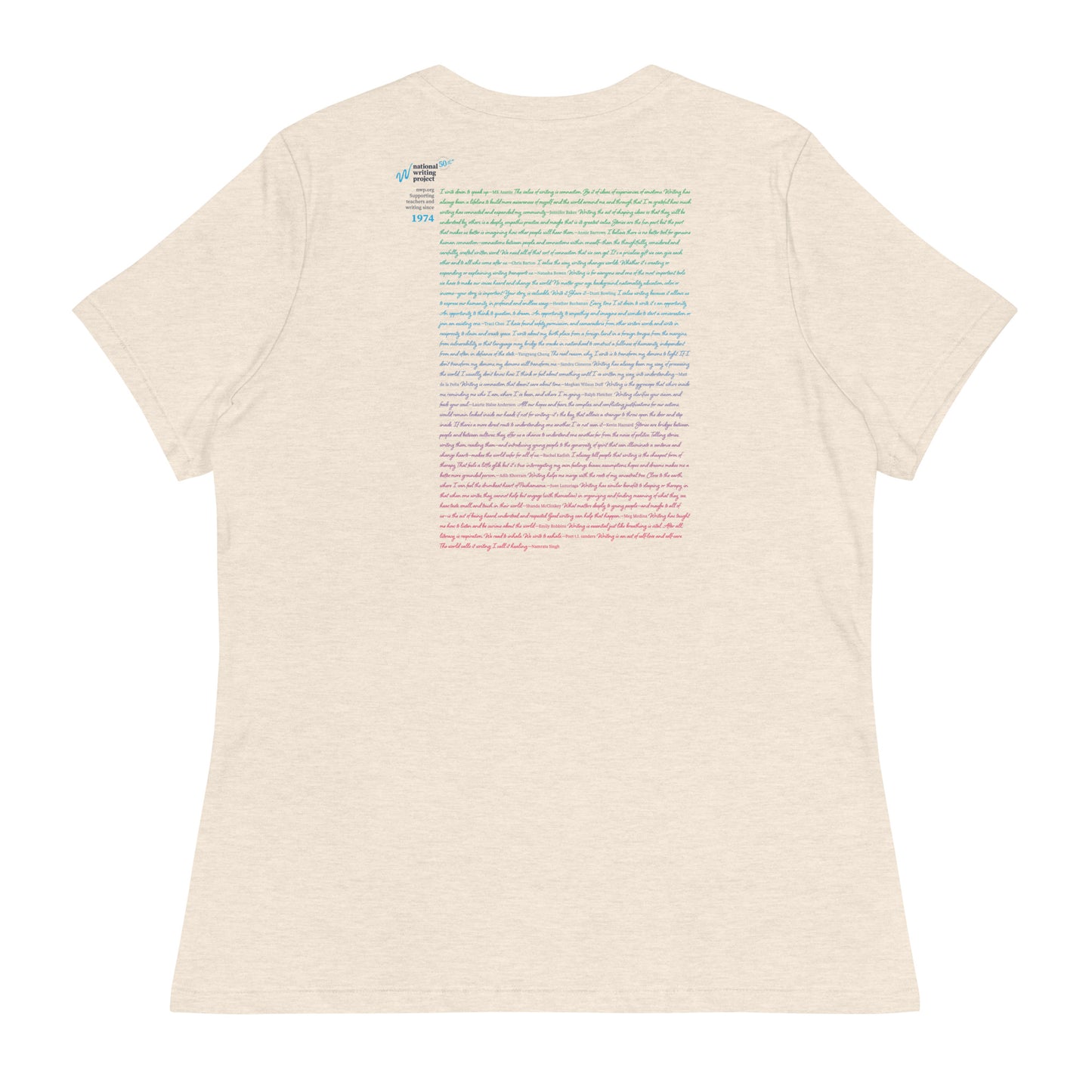 Quote Gradient (Blue) | Women's Relaxed T-Shirt