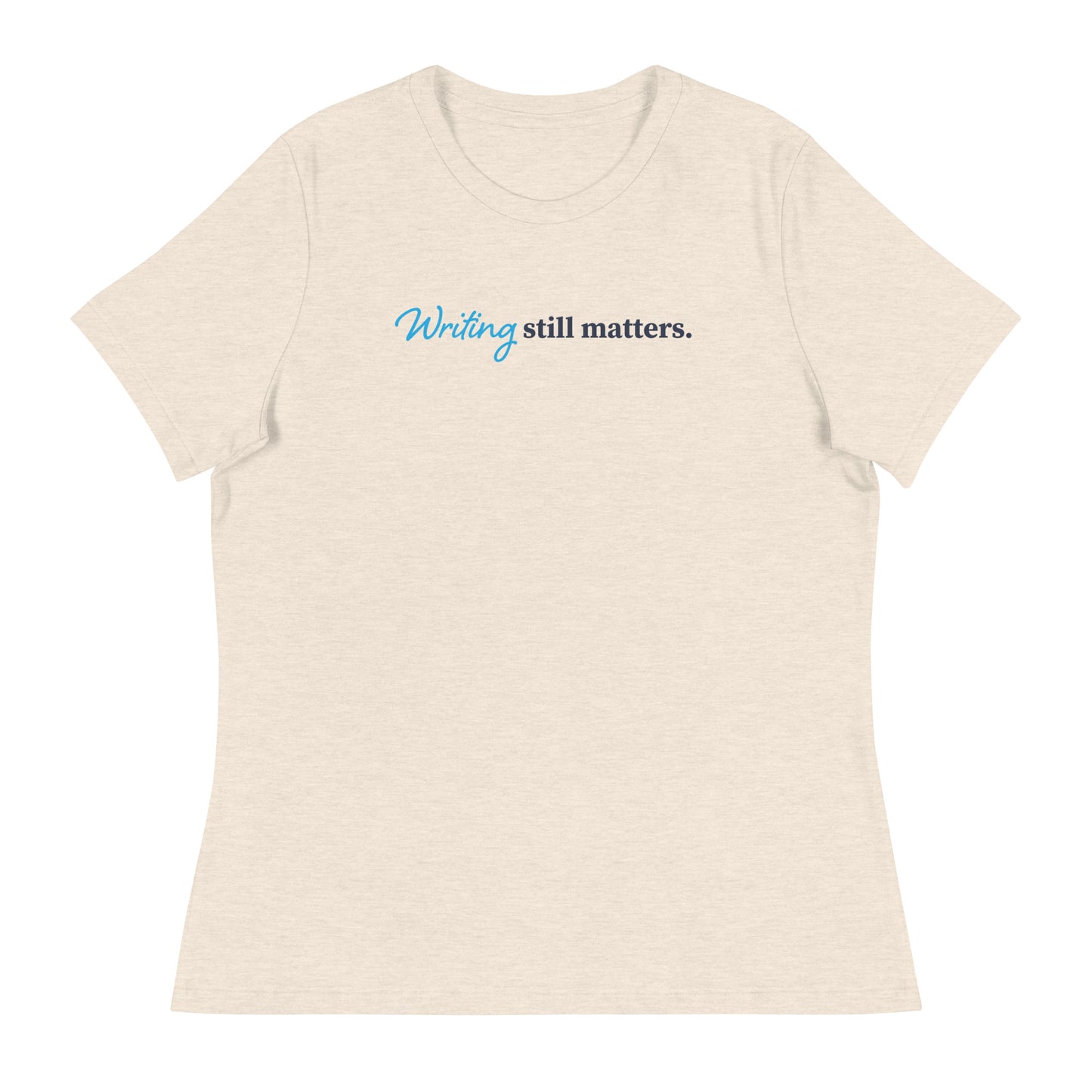 Quote Gradient (Blue) | Women's Relaxed T-Shirt